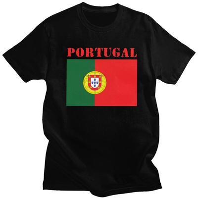 Custom Portugal Flag T Shirts Men Pure Cotton Tee Tops Tshirts Casual Tshirt