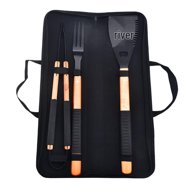 ZISIZ Outdoor BBQ 3-Piece Tool Set