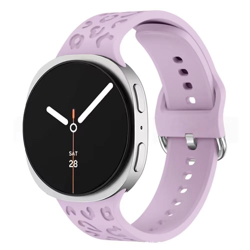 Band for Samsung Galaxy watch 8/8 classic 46mm 44mm 40mm Engraved Leopard Wrist Bracelets Correa pulseras Galaxy watch 8 Strap