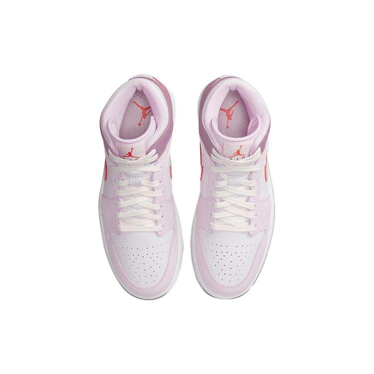 Air Jordan 1 Mid Valentines Day Women Sneakers Purple Iris-Whisper Amethyst-Wave DR0174-500