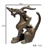 Cupru pur Girafă Unicorn Zodiac Animal Figurine Colectie Decorat pentru casa Ornament pentru presăpaci Feng Shui Noroc sporește bani noroc Feng Shui