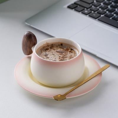 Suet Jade Porcelain Boutique Coffee Cup Gift Box Set Latte Cup Modern Light Luxury Milk Tea Cup Saucer Business Companion Gift
