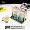 Flavinci Heat-Resistant Glass Mugs with Handles - 6 Piece Set