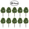 WINOMO Tree Model Model Trees for Miniature Educational Set of 9cm Trees, Railways, Buildings, Gardens, Landscapes, - 20, Approx. (Dark Green)