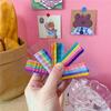Hårnålar 10 st/set med 5 färger Populära Rainbow Glass Godisfärg Metall Bangs Clips Hårnål Bobby Pin Barrette