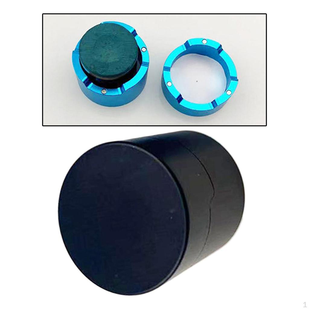 Pool Cue Chalk Holder Organizer Round Shape Easy To Use Carrier Case Metal