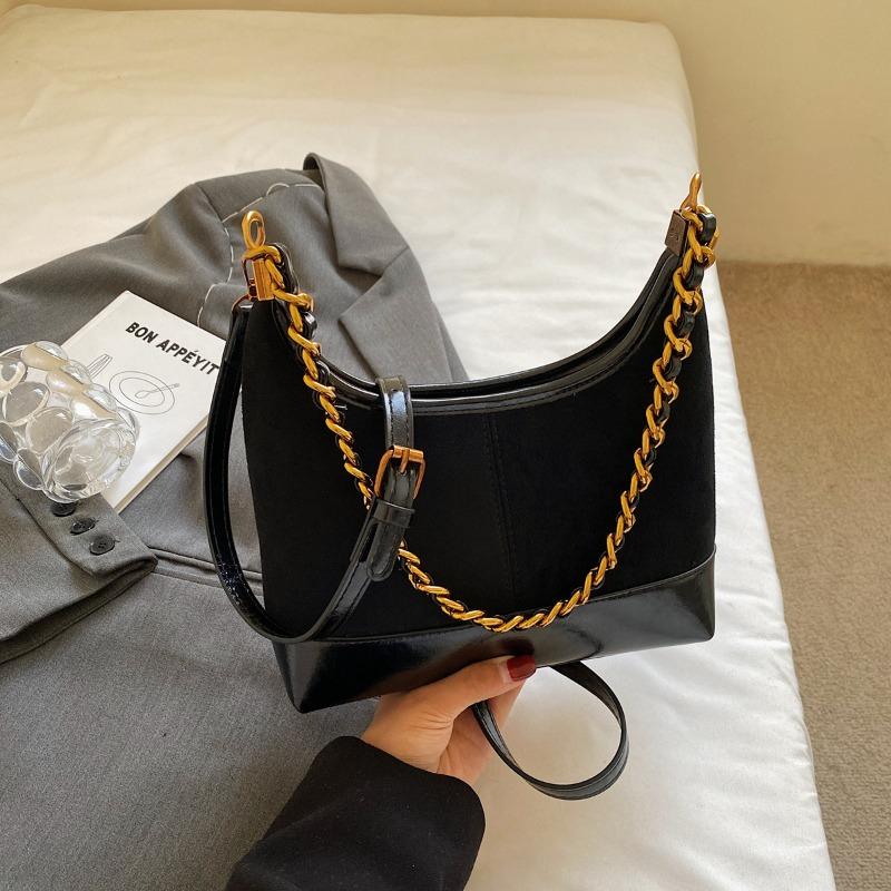 Retro casual underarm dumpling bag new simple shoulder bag chain high value women's fashion messenger bag