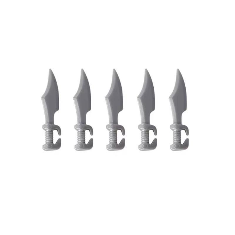 MOC Medieval Military Building Blocks Anime Character Accessories Gold Weapon Tomahawk Sword Gun Helmet Toy Gift R053 Mini Brick