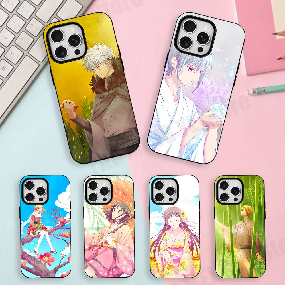 Fruits B-Basket Frosted Silicone For Phone Case For Iphone 11,12,13,14,15,16,17 Pro Max XS Wireless Charge Magnetic Bumper Cover