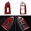 For Subaru BRZ  Toyota GT86 2012-2020 Real Soft Carbon Fiber LHD RHD Sticker Interior Trim Car Window Switch Button Frame Cover