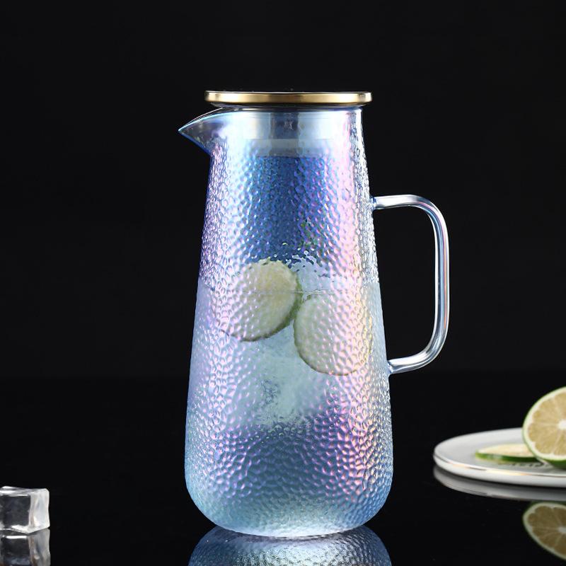 Electroplated Colorful Glass Pot Heat Resistant Glass Teapot for Tea In a Cup Teapot With Infuser Kettle Pu Erh Gaiwan Set Pots