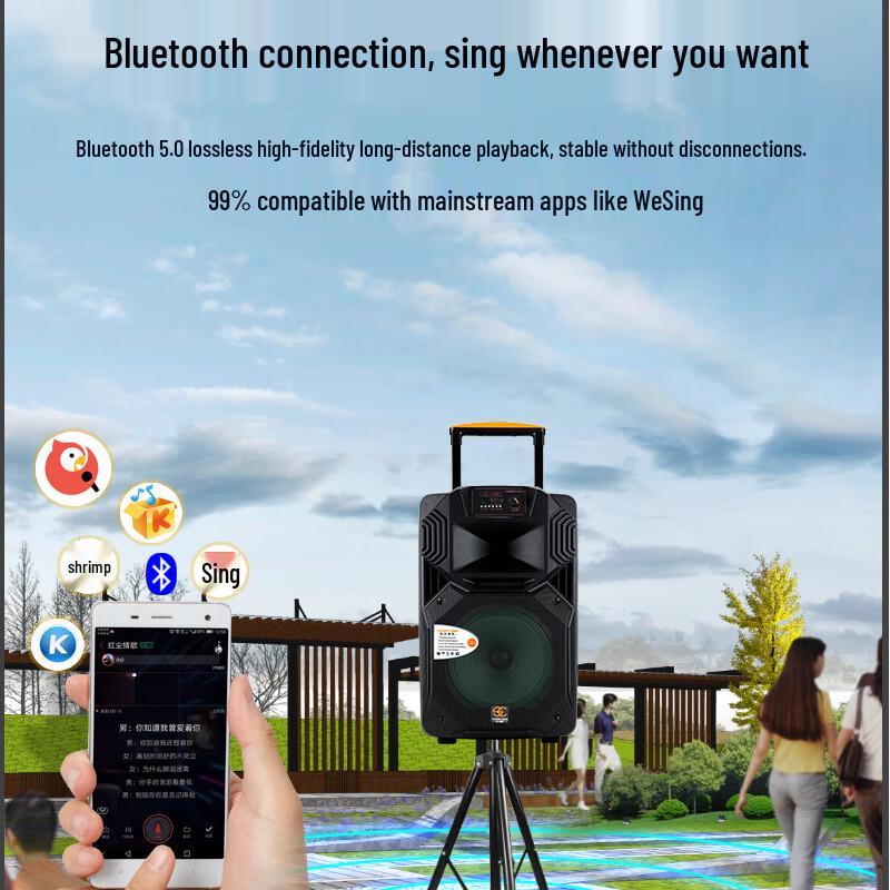 Songchuan International SS1 Portable Bluetooth Trolley Speaker CN plug (adapter included)