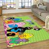 Cartoon Les Barbapapa Family Carpet Rug for Bedroom Living Room Home Sofa Decoration,Children Game Large Decor Floor Mat Gift