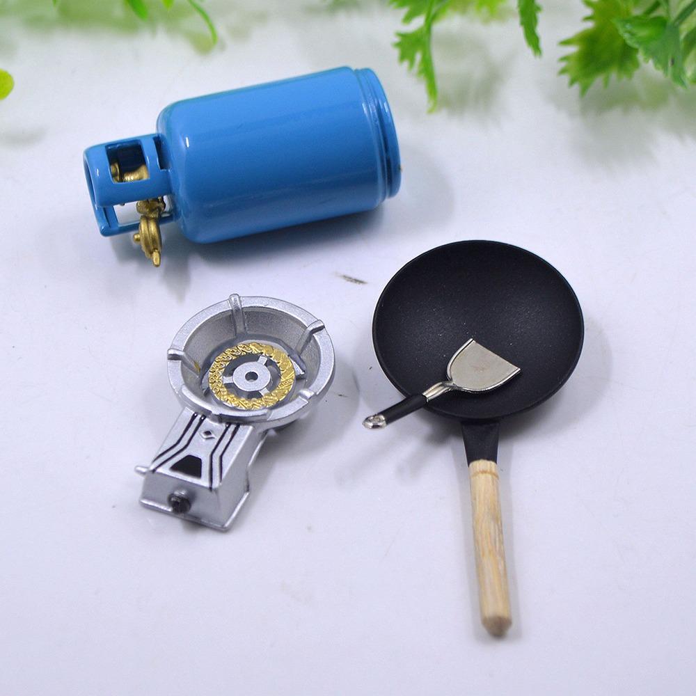 4 шт./компл. 1/12 кукольный домик миниатюрные кухонные игрушки сплав газовая плита — фото 6