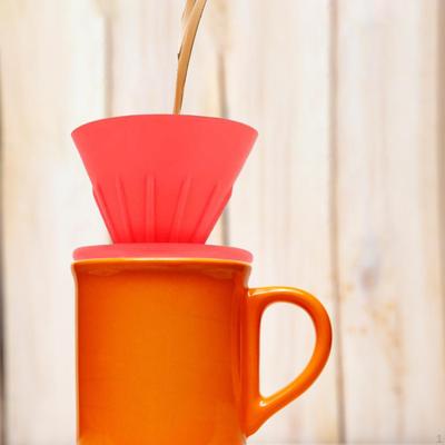 Coffee Cup, Pour Over Maker, Pedal Shape Removable Paperless, Easy To Clean Cone Brewer,
