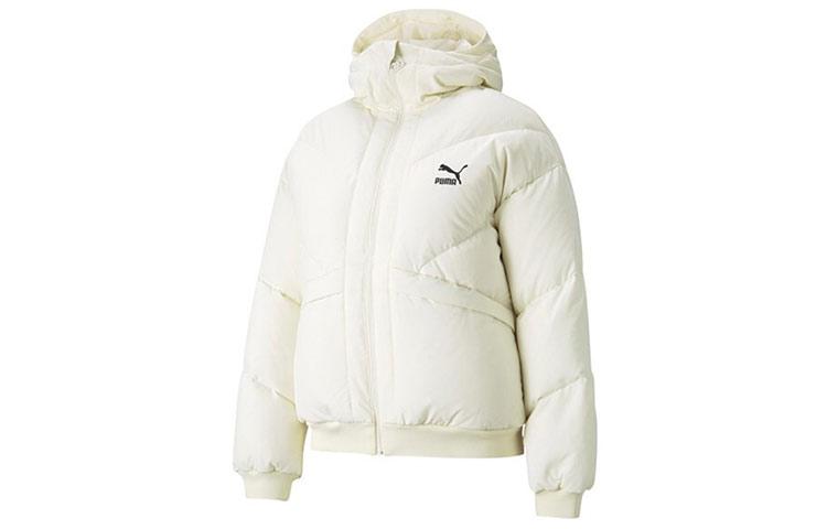 PUMA CLASSICS Down Jackets Women s Ivory White Hooded Moderate Other 846431-73 M