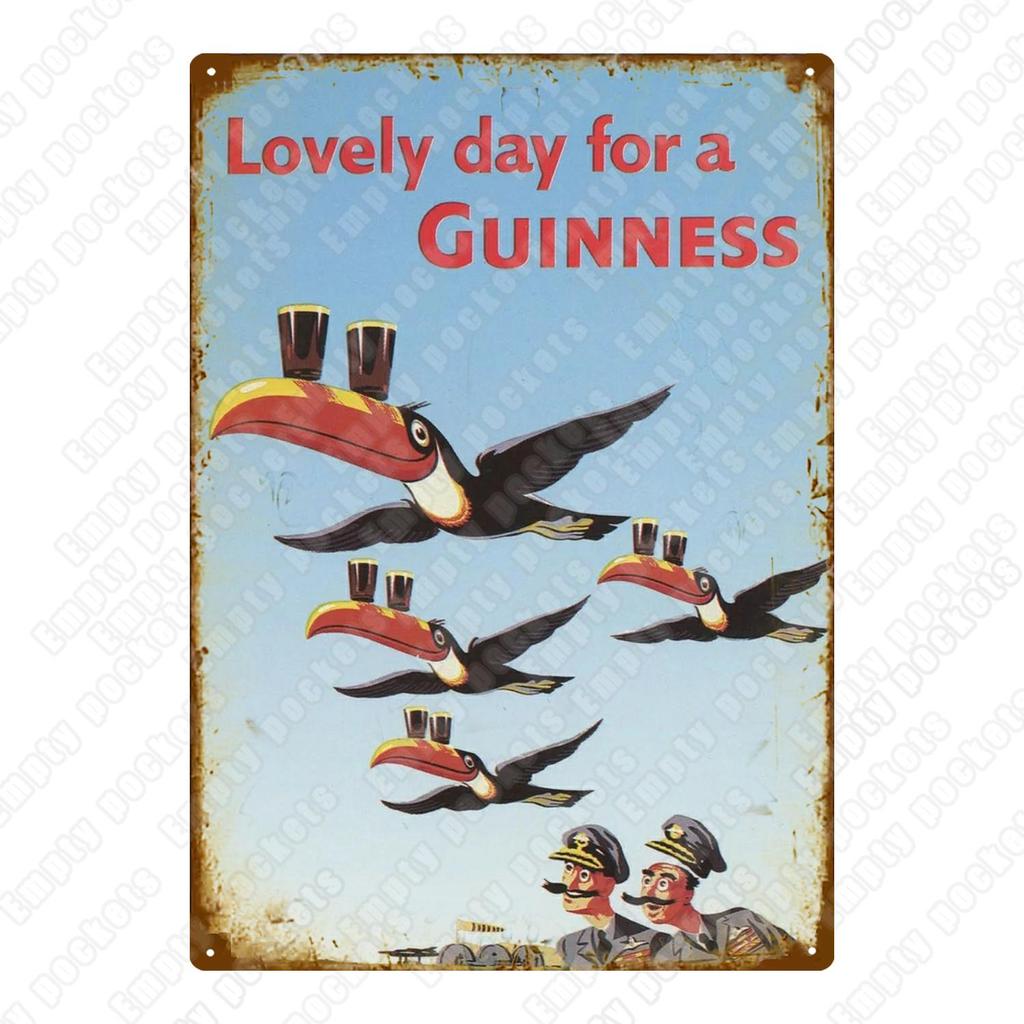 Moje dobrota Můj Guinness Plakát na kov Vintage Bar Hospoda Dekorativní plaketa Domácí dekorace Pivo Reklamní Nástěnné plechové cedule