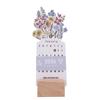 Flowers Desk Calendar 2026 Small   Standing Decorative Floral   School Desktop Accessories