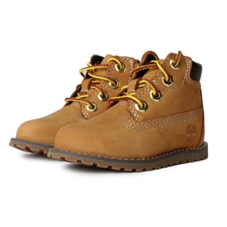 Timberland Pokey Pine 6 Inch Zip Toddler Wheat Baby Sneakers Brown TB0A125Q231