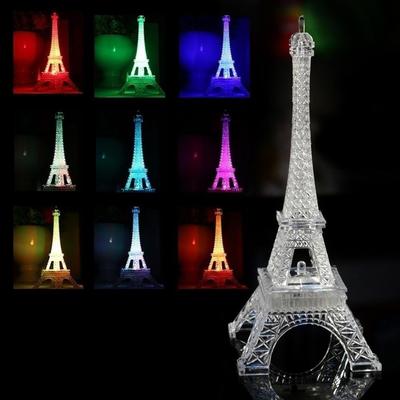 LED-Leuchtlampe, Eiffelturm, Herzstück, Kuchenaufsatz, Dekoration, Valentinstagsgeschenk