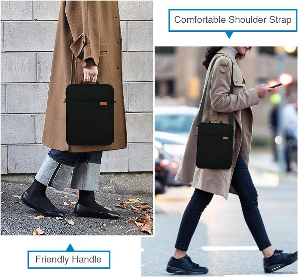 Large Capacity Crossbody iPad Tablet Bag for 9-13.3 Inch, Lightweight Single Shoulder Handbag