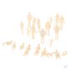 40x Model People Architectural 1:30 Scale Unpainted Standing Figures for Miniature DIY