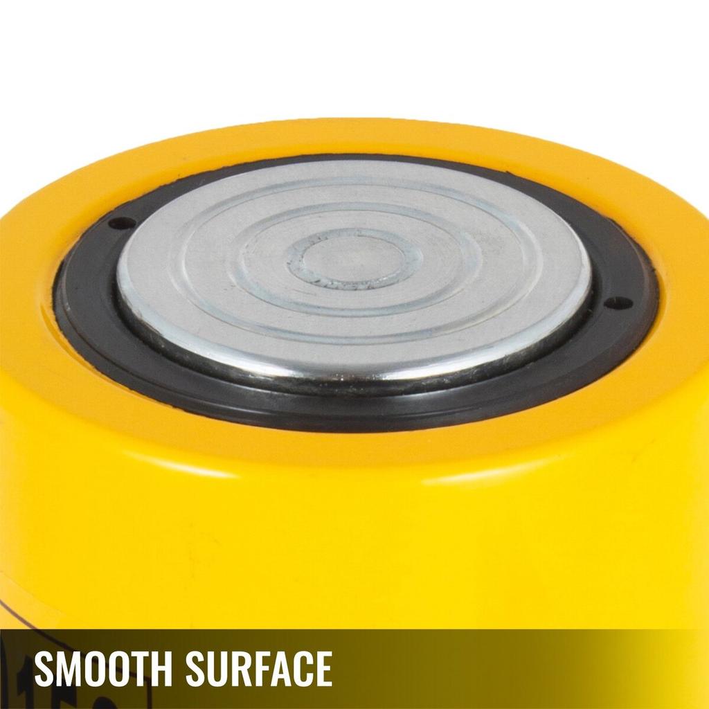 Hydraulic Cylinder Jack, 20 Ton Solid Ram Hydraulic Cylinder, 6 Inch Stroke Single Acting Hydraulic Cylinder, with Quick Connector Portable Hydraulic