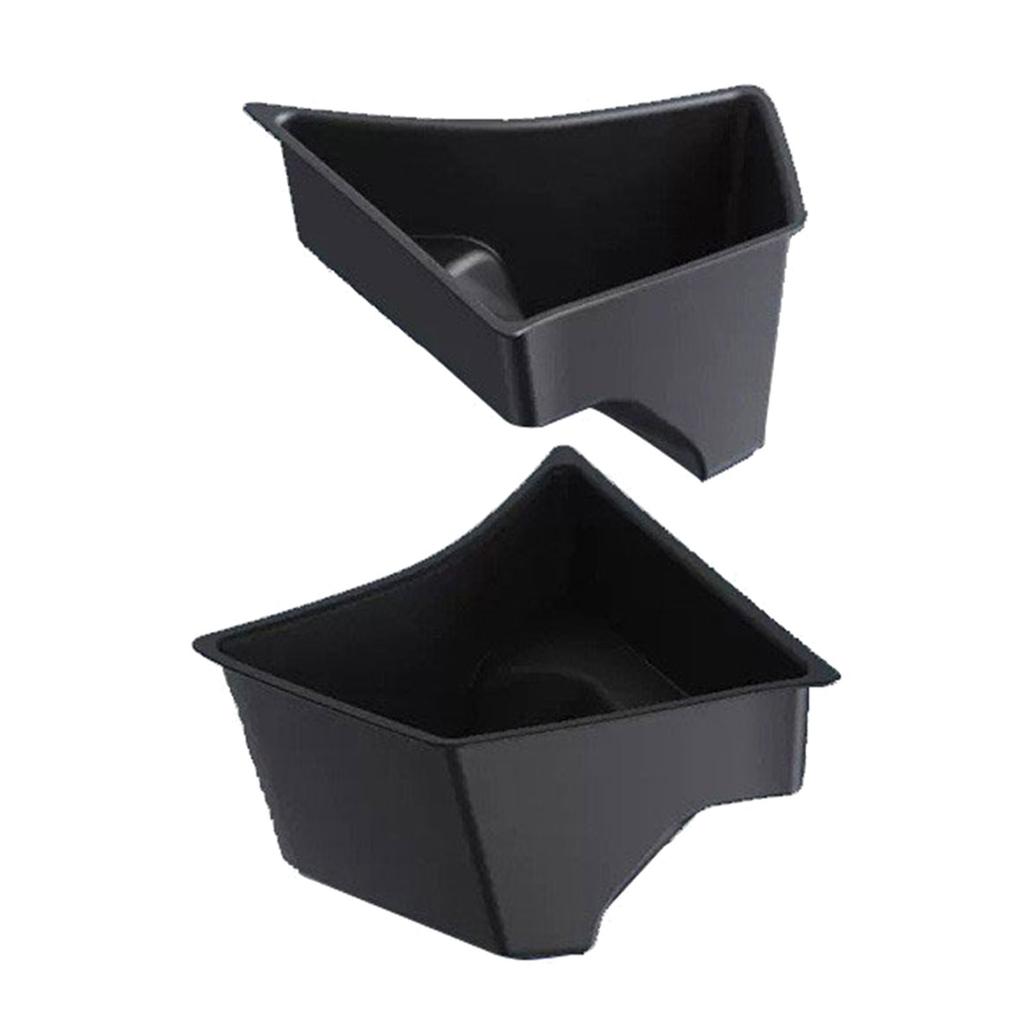 Double Car Accessory Storage Boxes for Door Compartments Heavy Duty Plastic Construction Waterproof & Scratch Resistant