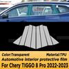 TPU Gearbox Panel Film Dashboard Protective Sticker Interior Anti-Scratch Car Accessories For Chery Tiggo 8 Pro Max 2022