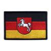 Patchion Flag of Lower Saxony - Self-Adhesive Backing - Embroidered Patch/Badge/Emblem