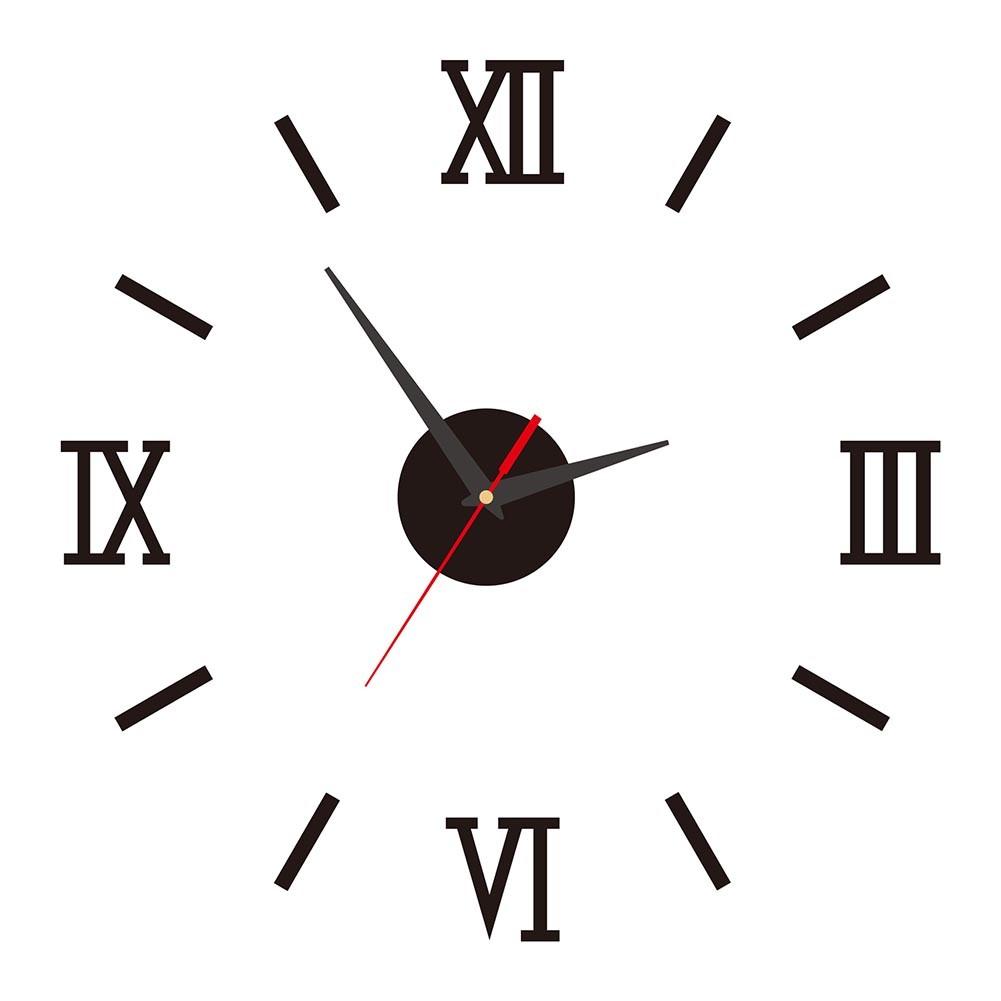 Silent DIY Acrylic Wall Clock with Customizable Glow In the Dark Numbers