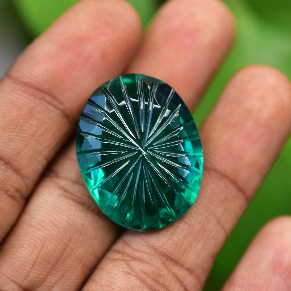 Natural Green Tourmaline Loose Gemstone 44.05 ct Oval Cut Gemtone October Birthday Birthstone