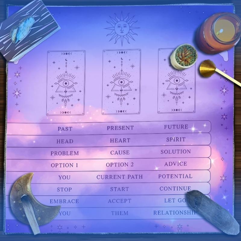 Divinations Cards Table Cloth Tapestry Reading Card Tarots Tablecloth Astrologys Witchcrafts Deck Cloth Wall Decoration
