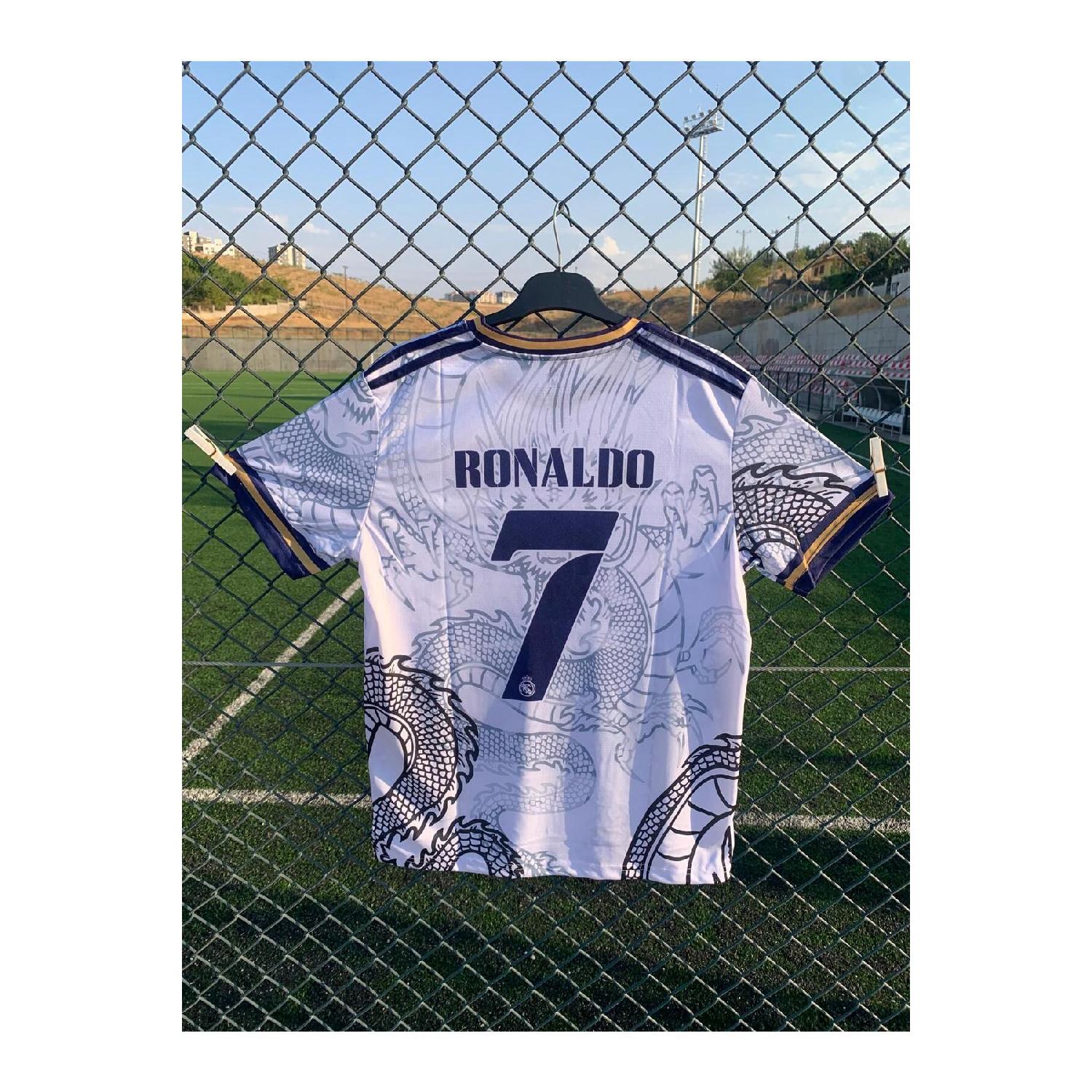 

Dragon Patterned C.ronaldo Specially Designed Adult Jersey-white S белый