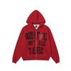 Unisex Oversized Hooded Sweatshirt With Rivet Embroidery Letter Print Fall Casual Pullover