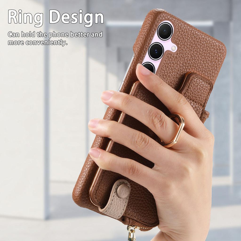 Y3 for Samsung Galaxy A55 5G Case RFID Blocking Phone Wallet Cover Supports Magnetic Car Holder