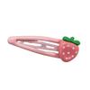 Cute Strawberry Snap Hair Clip Lovely Hairpins Combination Hairpins for All Hair Headpieces Pink Y2K Girls