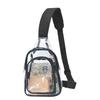 PVC Transparent Sling Bag - Lightweight Single Shoulder Travel & Gym Backpack