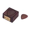 Guitar Pick Storage Box with Guitar Picks Practical Wooden Guitar Picks Holder Guitar Plectrums Gift for Guitar Players