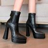 Super High Heels Women Ankle Boots Pointed Toe Fashion Shoes Dress Designer Woman Boots 2026 Winter Sexy Chelsea Botas De Mujer
