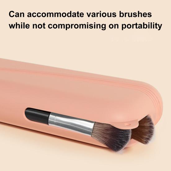 Silicone Makeup Brush Storage Bag Waterproof Portable Travel Multi-functional Toiletries Cosmetic Brush Organize Case Pouch