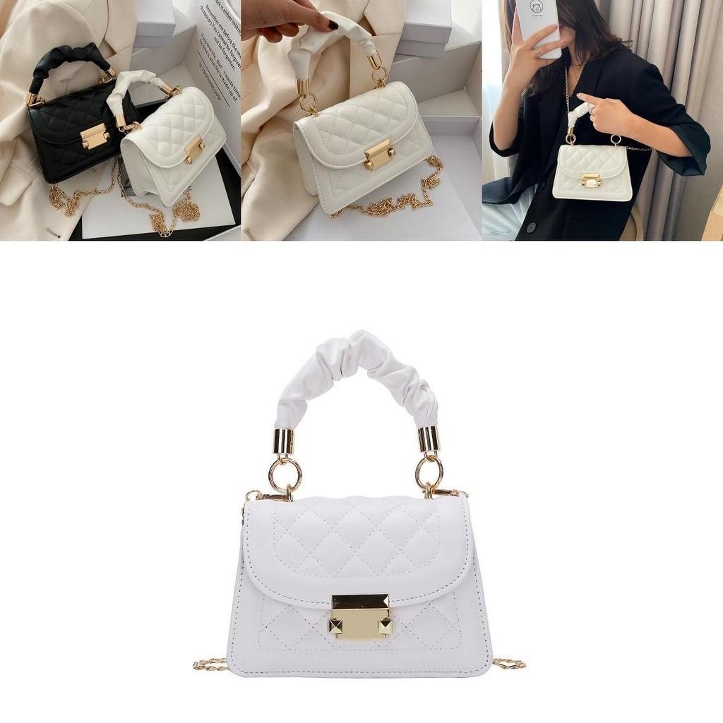 Stylish Streetwear Pu Shoulder Bag Trendy Diamond Pattern Design