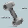 2 X 6kg Hexagonal Dumbbells Weights Set with Non-Slip Grip for Home Gym Workout, Grey