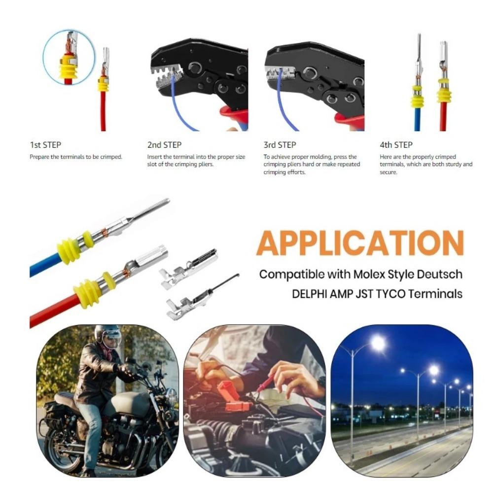 SN Multifunctional Crimping Pliers Waterproof Ratcheting Crimping Tool Wire Crimper Clamp Wrench