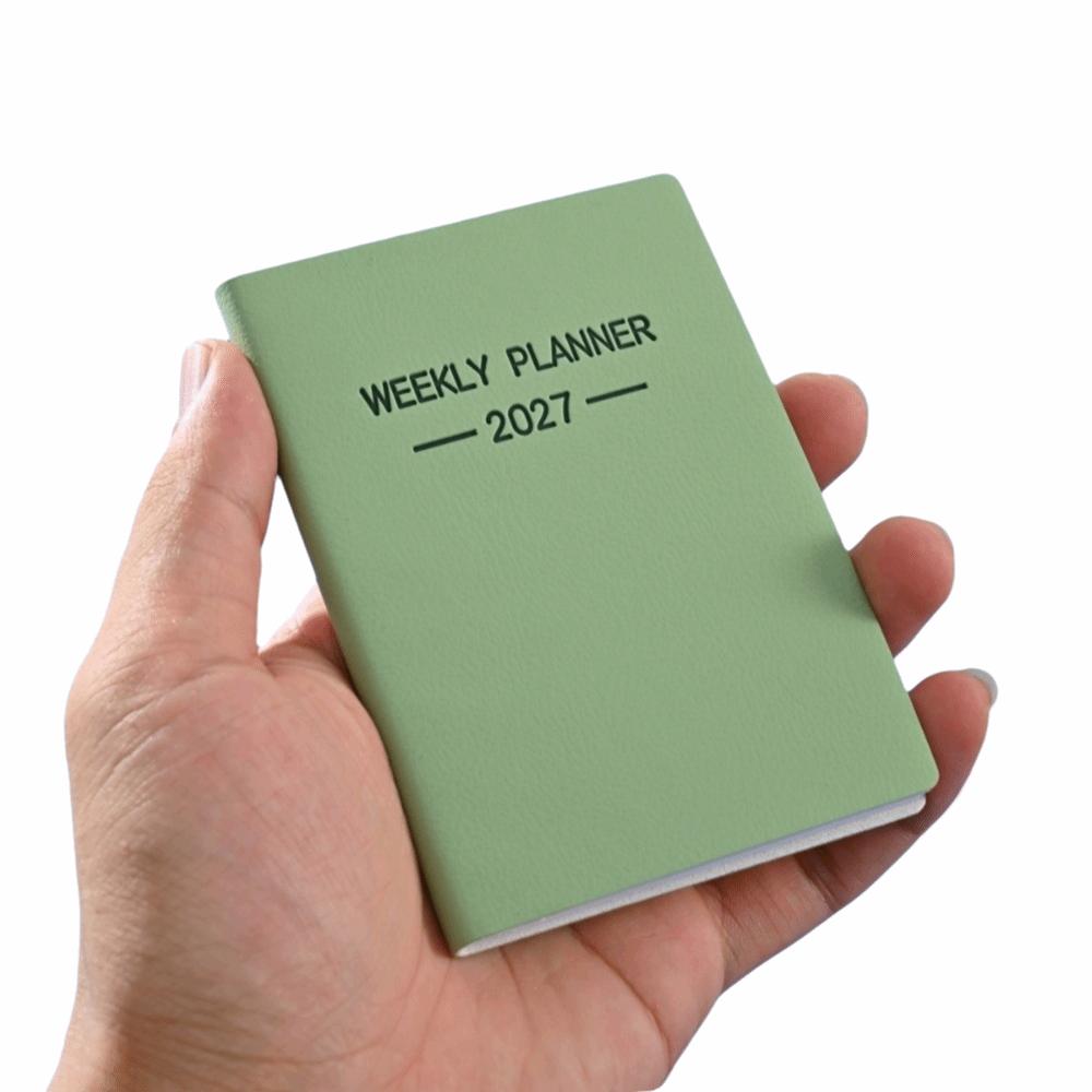 Pocket 2027 Agenda Book A7 Notebooks Mini Appointment Book School Office Supplies