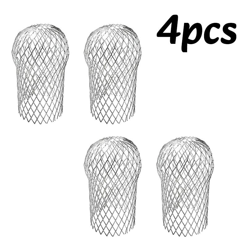 

4/8PC Gutters Filter Mesh Expand Aluminum Leaf Debris Mud Trap Guard Drain Net Silver Anti-Blocking Filter Foldable Screen