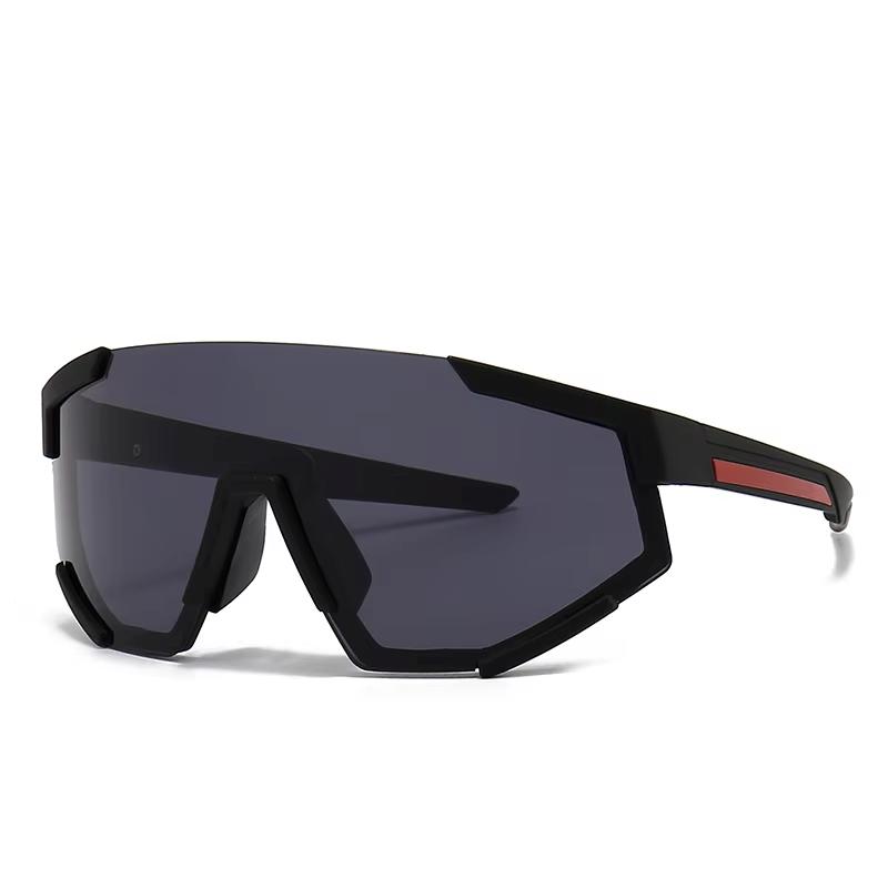 Sps04 One-Piece Oversized Frame One-Piece Retro Sunglasses Modern Charm Glasses Trendy Street Photography Sunglasses