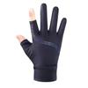 RinduRindu Men's Ice Silk Sun Protection Reflective Gloves