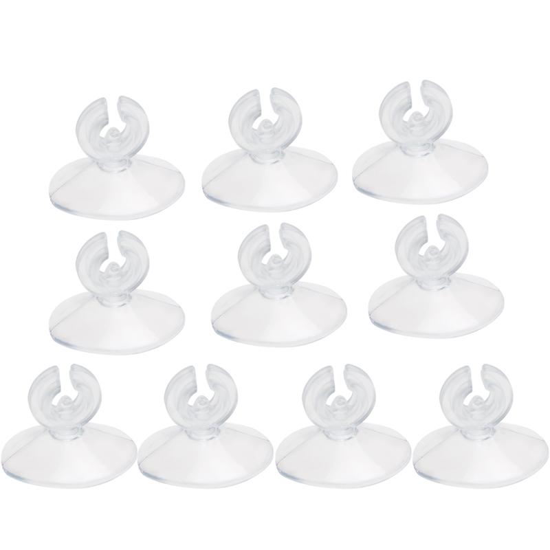 10pcs Aquarium Sucker Suction Cup for 4 6mm Air Line Pipe Tube Wire Holder Clear Sucker for Glass 2.5*2cm
