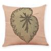 Tropical Plants Pillowcase Big Leaf Pattern Linen Pillowcase Car Living Room Sofa Cushion Cover 45*45Cm